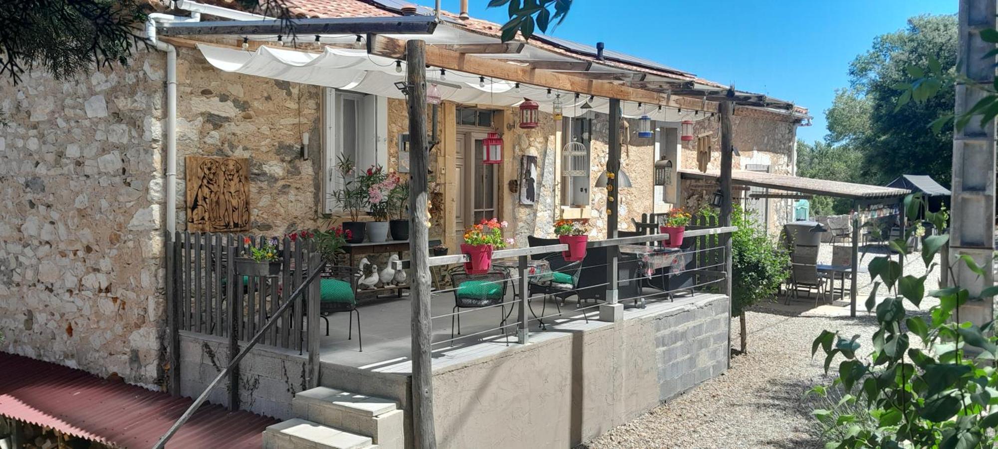 Sur La Bonnefooi Bed & Breakfast Prades-sur-Vernazobre Eksteriør bilde